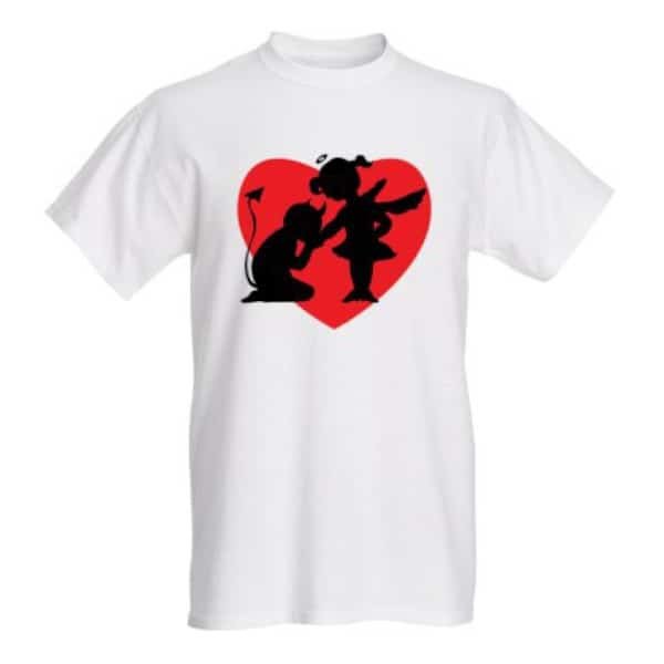 T-shirt-Amoureux-Ange-ou-Demon