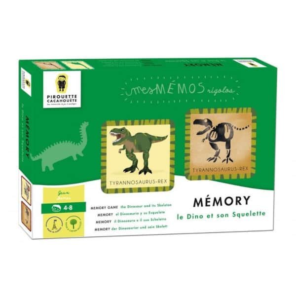 Le mémory des dinosaures, un jeu d'enfant !Pour commencer, il faut s'amuser à décortiquer les 40 cartes du jeu et rassembler les bonnes paires pour découvrir le nom des différents dinosaures.